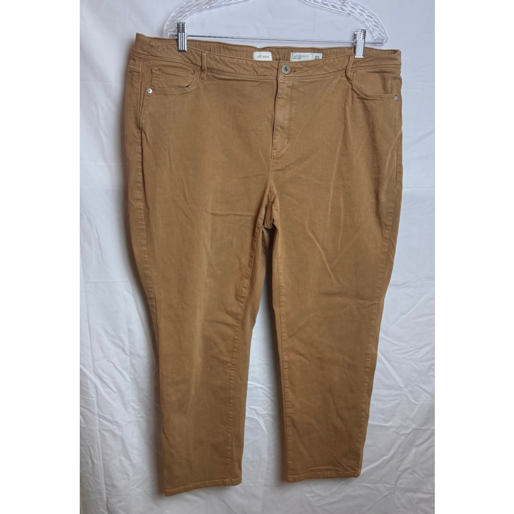 Women's J.Jill Brown Authentic Fit Slim Ankle Jeans Size 20